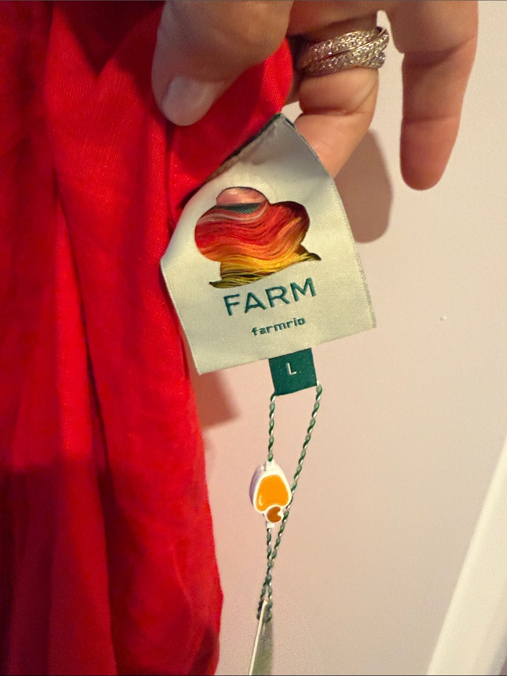FARM Rio Red Backless Floral-Petal Mini Dress - Picture 4 of 9